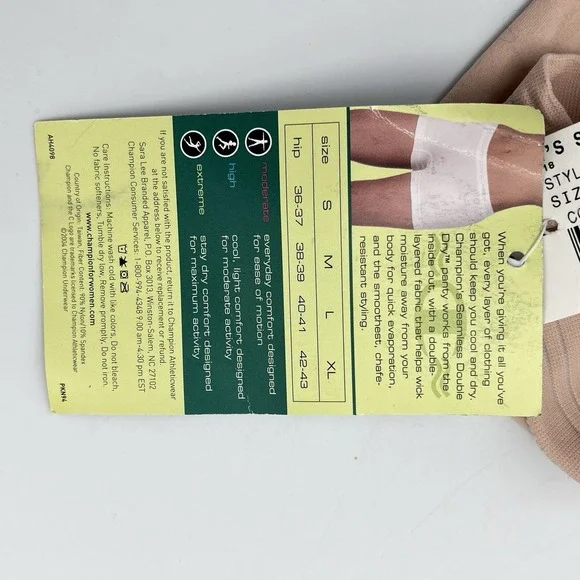 CHAMPION Seamless DoubleDry Boyshort Sport Panty NEW Womens Sz M - Picture 4 of 5